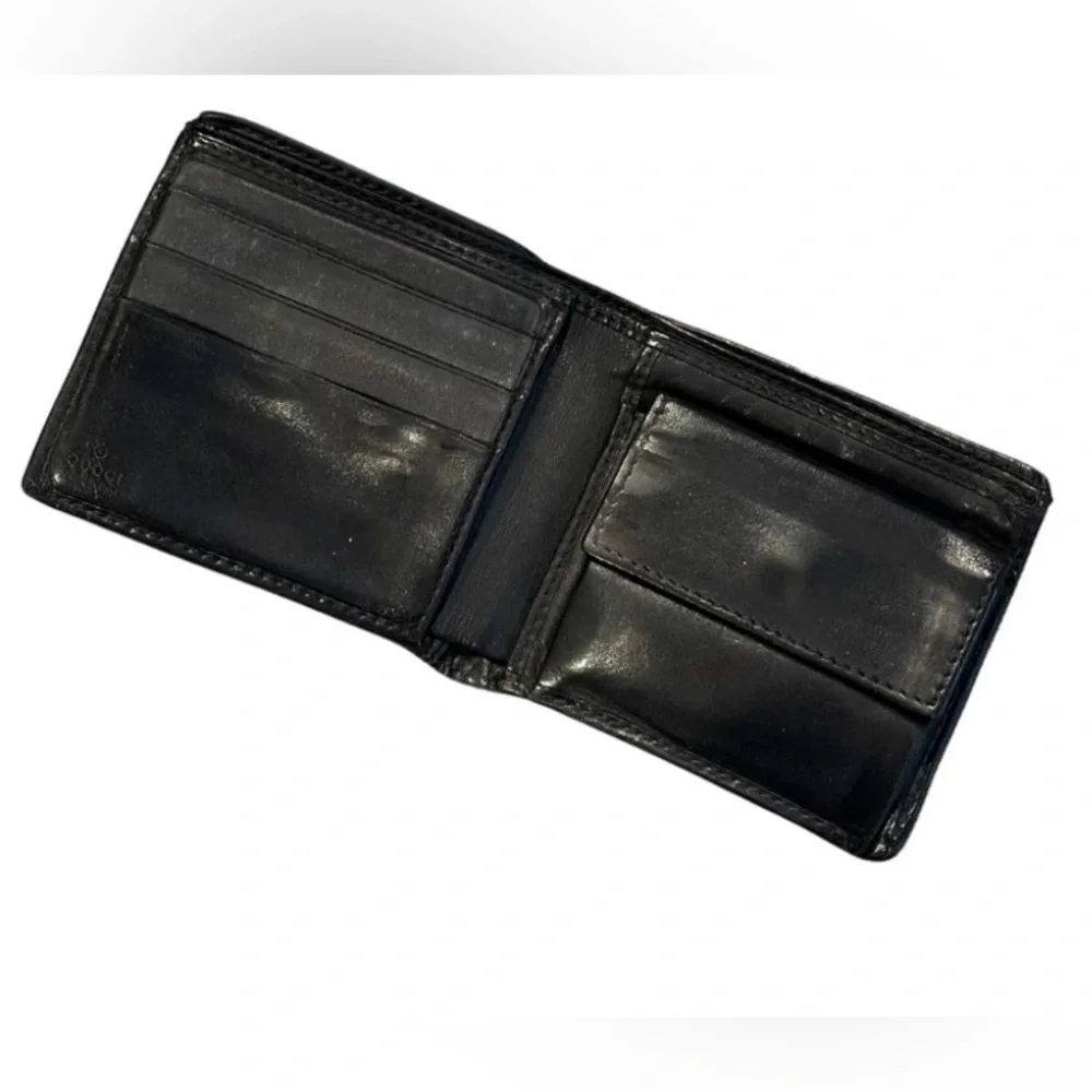 Gucci Interlocking GG Men's Bifold Leather Wallet